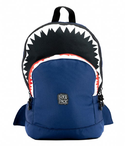 Pick & Pack Everday backpack Shark Shape Backpack M 13 Inch Navy (14)