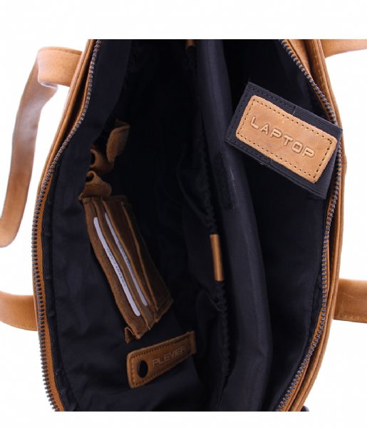 Plevier Shoulder bag Laptop Bag 709 15.6 Inch cognac