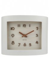 Karlsson Table Clock Sole Squared Basswood White (KA5961WH)