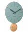 Karlsson Decorative object Wall Clock Arlo Pendulum Jungle Green (KA5967GR)