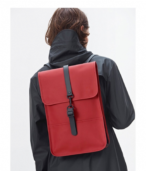 Rains Everday backpack Backpack Mini scarlet (20)