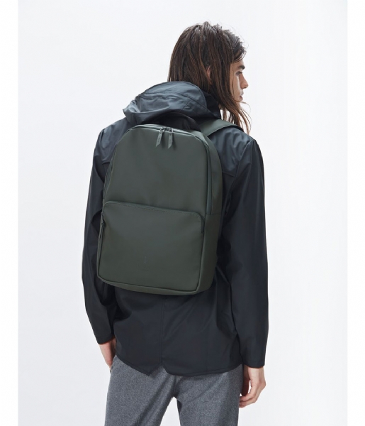 Rains Laptop Backpack Field Bag 15 Inch green (03)