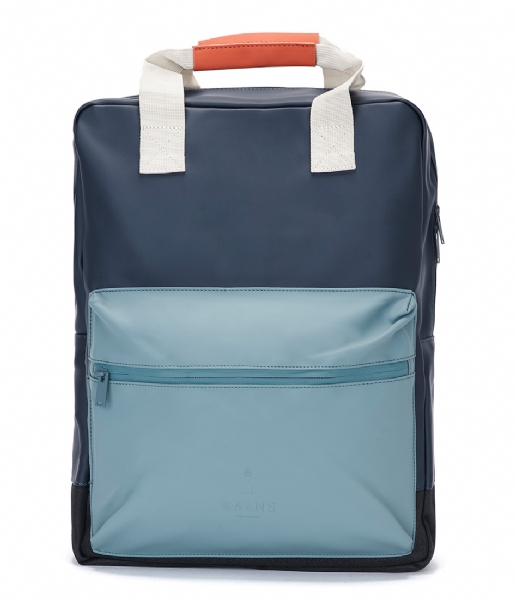 Rains Laptop Backpack Scout Bag blue rust pacific moon