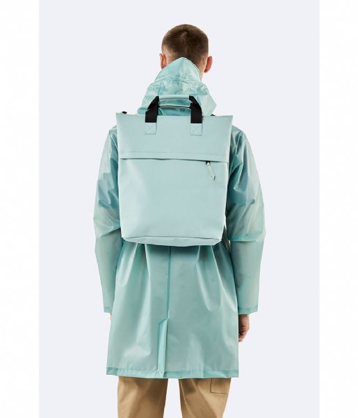 Rains Laptop Backpack Tote Backpack dusty mint (93)