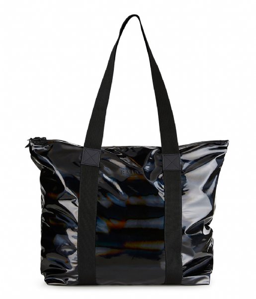 Rains Shoulder bag Holographic Tote Bag Rush holographic black (25)