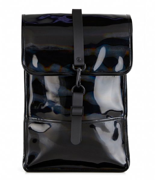 Rains Laptop Backpack Holographic Backpack Mini holographic black (25)