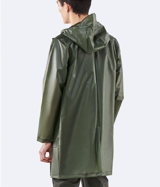 Rains  Hooded Coat foggy green (80)