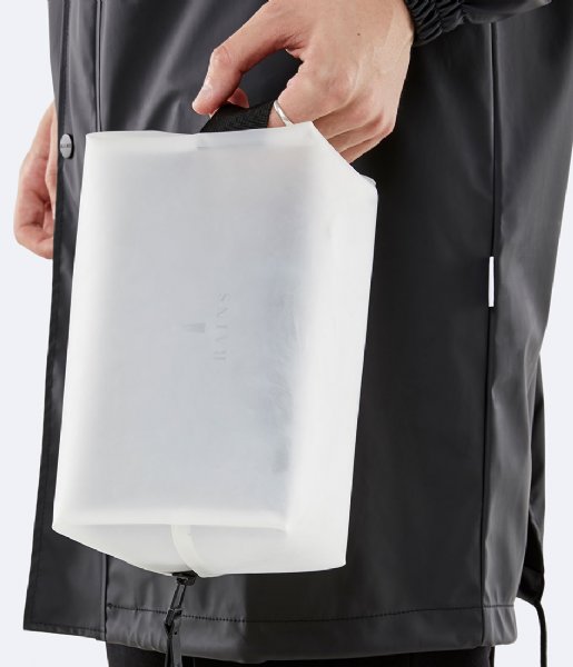 Rains Toiletry bag Wash Bag Small foggy white (99)