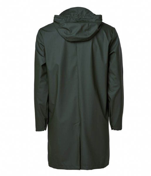 Rains  Hooded Coat Green (03)
