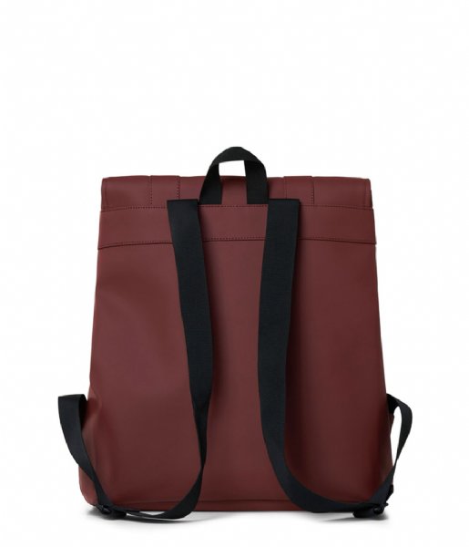Rains Laptop Backpack Msn Bag 15 Inch Maroon (10)
