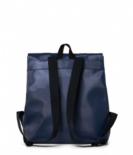 Rains Laptop Backpack Msn Bag 15 Inch Shiny Blue (6)