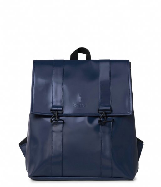 Rains Laptop Backpack Msn Bag 15 Inch Shiny Blue (6)