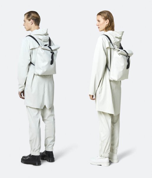 Rains Everday backpack Rolltop Mini Off White (58)