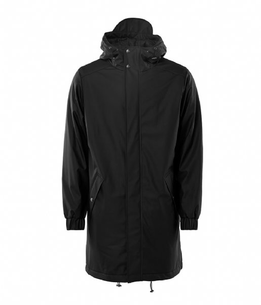 Rains  Long Quilted Parka black (01)