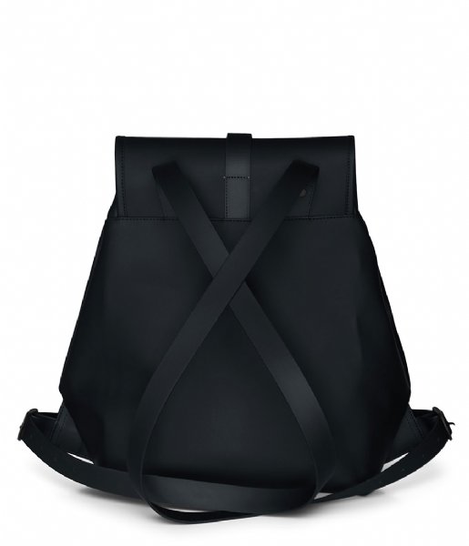 Rains Laptop Backpack Bucket Backpack 13 Inch Black (1)