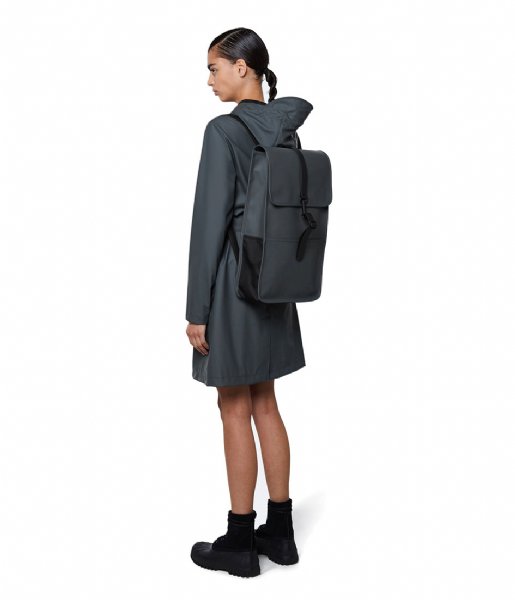 Rains Laptop Backpack Backpack 15 Inch Slate (5)