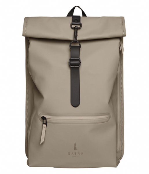 Rains Everday backpack Rolltop Rucksack Taupe (17)