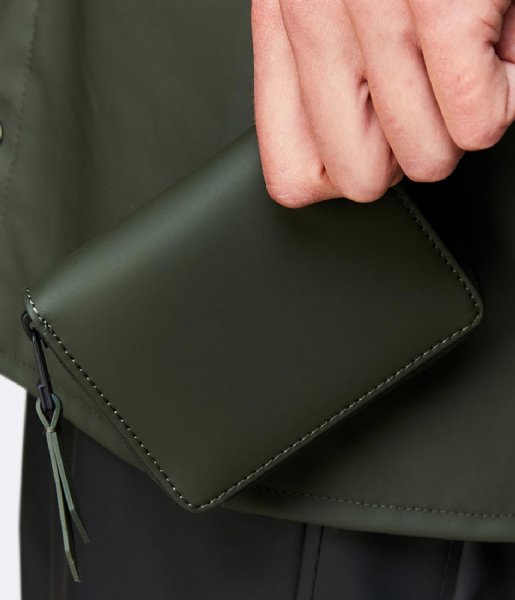 Rains Zip wallet Small Wallet Green (03)