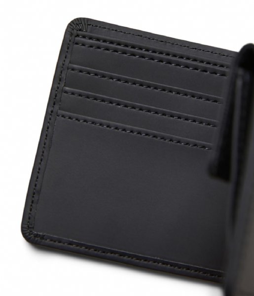 Rains Bifold wallet Folded Wallet Black (01)