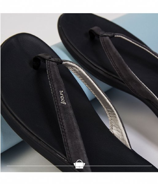 Reef Flip flop Rover Catch Leather black