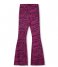 Refined Department  Knitted Flared Heart Zebra Pants Abba Purple (801)
