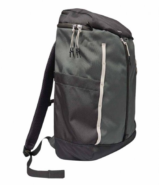 Sandqvist Laptop Backpack Sune Multi Green with Green webbing