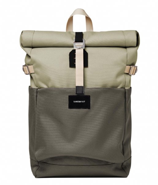 Sandqvist Everday backpack Ilon Multi Dew Green Night Grey