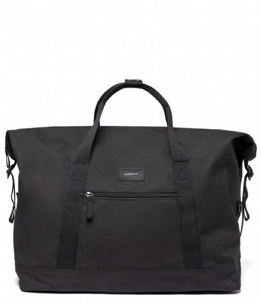Sandqvist Travel bag Sture Black with Black webbing
