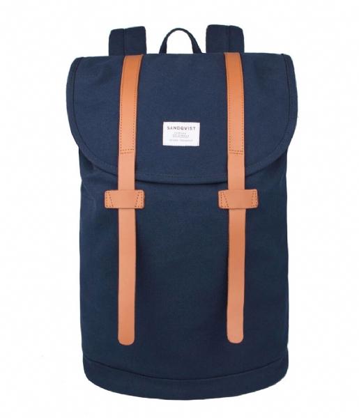 Sandqvist Laptop Backpack Backpack Stig Large 15 Inch blue (717)
