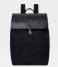 Sandqvist Laptop Backpack Alva Metal Hook 13 Inch black with black leather (1224)