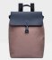 Sandqvist Laptop Backpack Alva Metal Hook 13 Inch earth brown with navy leather (1225)
