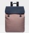 Sandqvist Laptop Backpack Hege Metal Hook earth brown with navy leather (1230)
