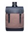 Sandqvist Laptop Backpack Hege 15 Inch earth brown with navy leather (1227)