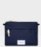 Sandqvist Crossbody bag Ludvig navy with natural leather (1379)