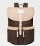 Sandqvist Everday backpack Roald multi olive with natural leather (1252)