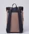 Sandqvist Laptop Backpack Stig 15 Inch multi navy with cognac brown leather (1361)