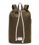 Sandqvist Laptop Backpack Evert 15 Inch olive with cognac brown leather (903)