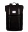 Sandqvist Laptop Backpack Backpack Stig 13 Inch black with black leather (968)