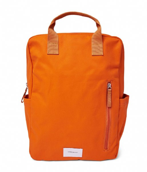Sandqvist Everday backpack Knut Burnt Orange with Orange webbing (SQA1817) 