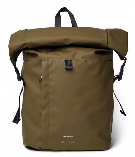Sandqvist Laptop Backpack Konrad 13 inch Olive (SQA1666)