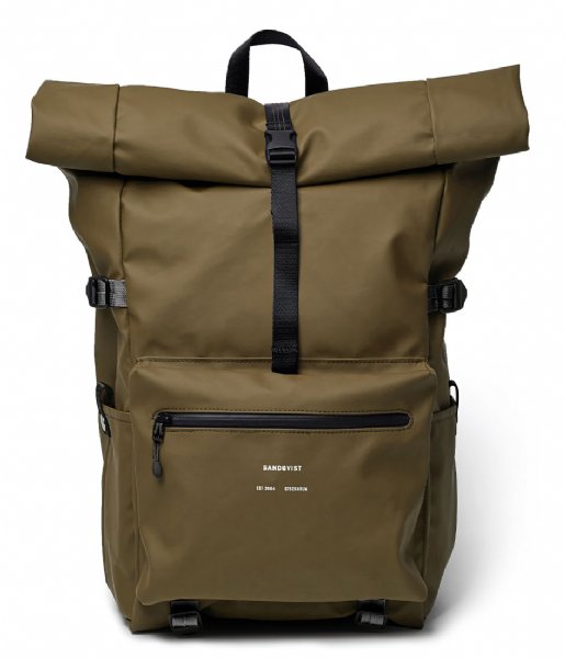 Sandqvist Laptop Backpack Ruben 2.0 13 Inch Olive (SQA1668)