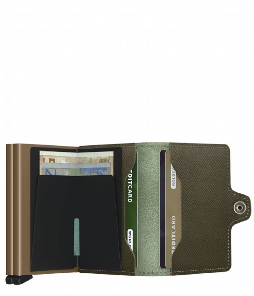 Secrid Card holder Twinwallet Saffiano Olive