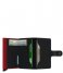 Secrid Card holder Miniwallet Matte black & red