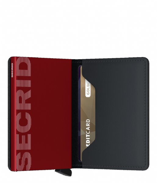 Secrid Card holder Slimwallet Matte black & red