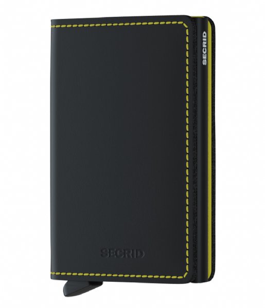 Secrid Card holder Slimwallet Matte black & yellow