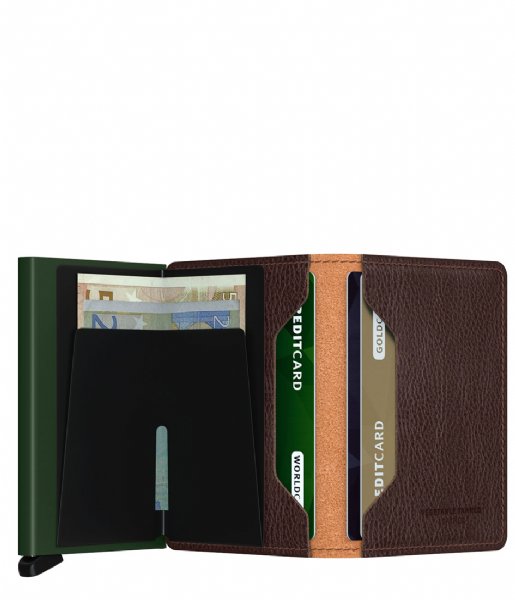 Secrid Card holder Slimwallet Veg Caramello green