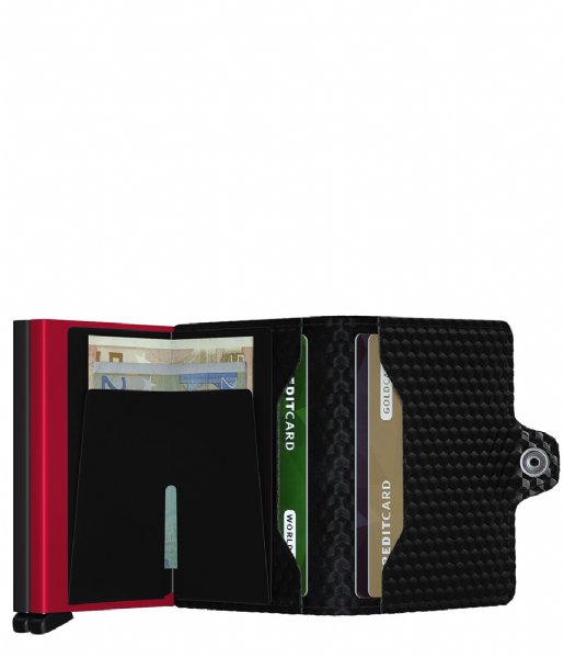 Secrid Card holder Twinwallet Cubic Black red