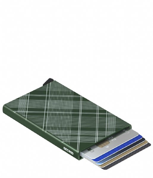Secrid Card holder Cardprotector Laser Tartan green