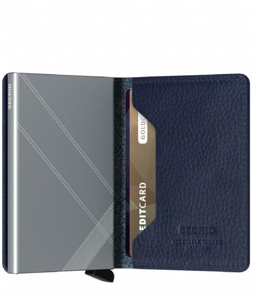 Secrid Card holder Slimwallet Stitch Linea navy