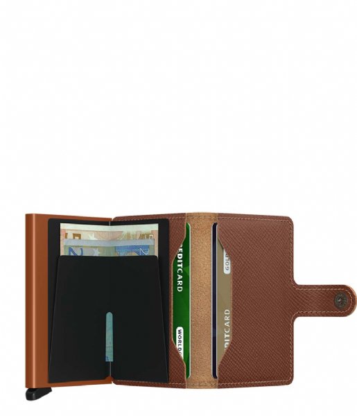 Secrid Card holder Miniwallet Saffiano Caramel